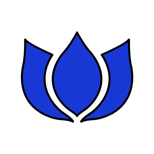 updated lotus flower, lighter blue- 1_13_19